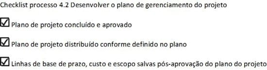 Lista de verificacao da qualidade